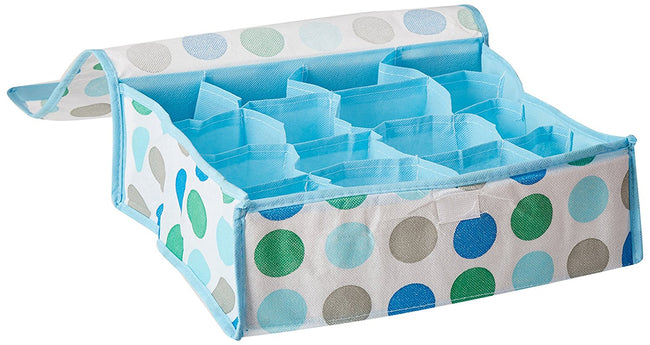 16 Grid Soft Cover Polka Dot Multi-Purpose Foldable Storage Box