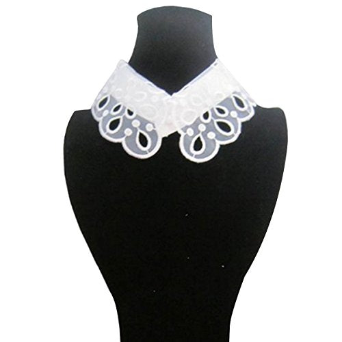 White Romantic Floral Lace Collar Necklace