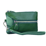 Colorful Genuine Leather Wristlet Wallet
