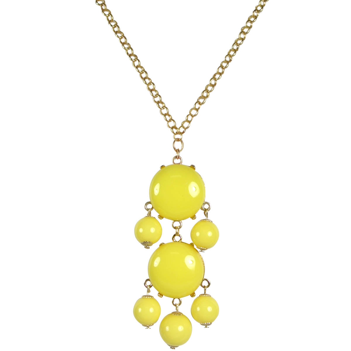 Wrapables Beaded Bubble Pendant Necklace