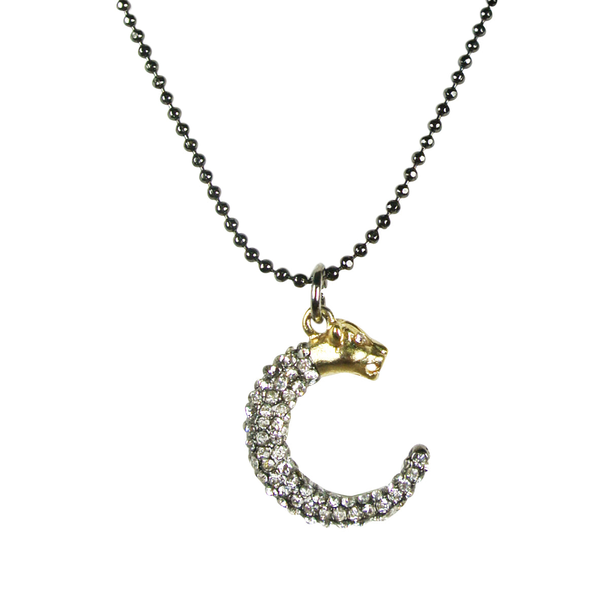 Wrapables Crescent Panther Pendant Necklace