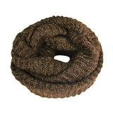 Wrapables Premium Winter Knit Infinity Scarf with Metallic Gold Threading