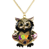 Wrapables Big Love Owl Necklace