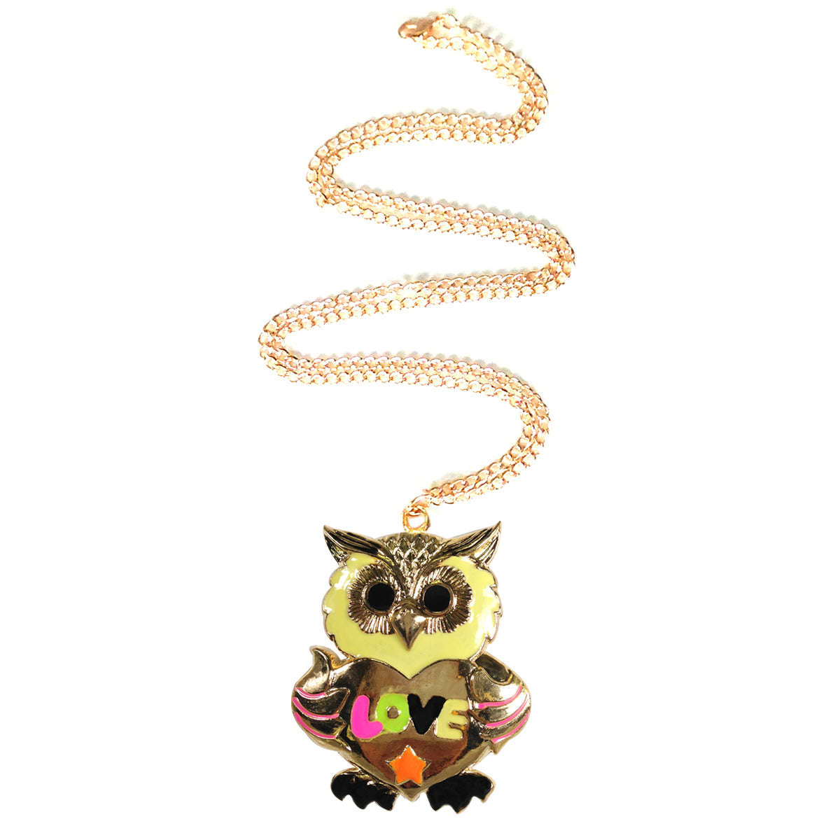 Wrapables Big Love Owl Necklace