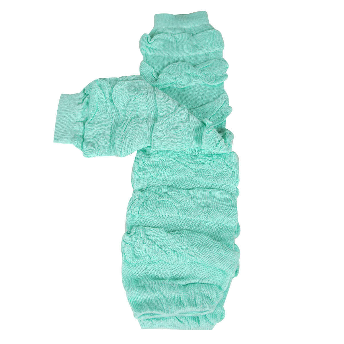 Wrapables Colorful Baby Leg Warmers Set of 4, Ruched Pink, Lavender, Light Green, Marigold