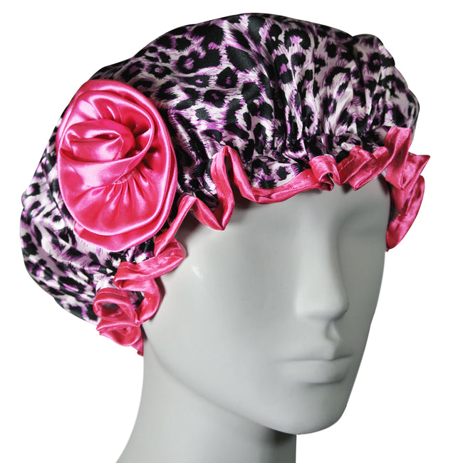 Wrapables Stylish Satin Shower Cap