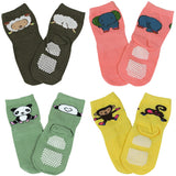 Wrapables Animal Fun Non-Skid Baby Socks (Set of 4)