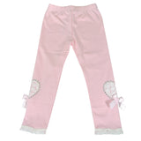 Wrapables Pink Lacie Heart Elegant Toddler Leggings