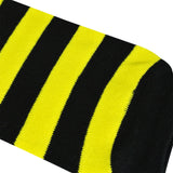 Wrapables Colorful Baby Leg Warmers, Stripes Black & Yellow