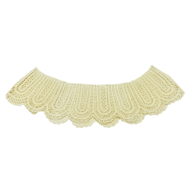 Wrapables Crochet Lace Cream Collar