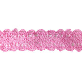 Decorative Lace Tape, 200cm L x 15mm W - Pink