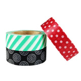 Wrapables Dots & Stripes Japanese Washi Masking Tape (Set of 3)