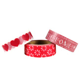 Wrapables Red Love Japanese Washi Masking Tape (Set of 3)