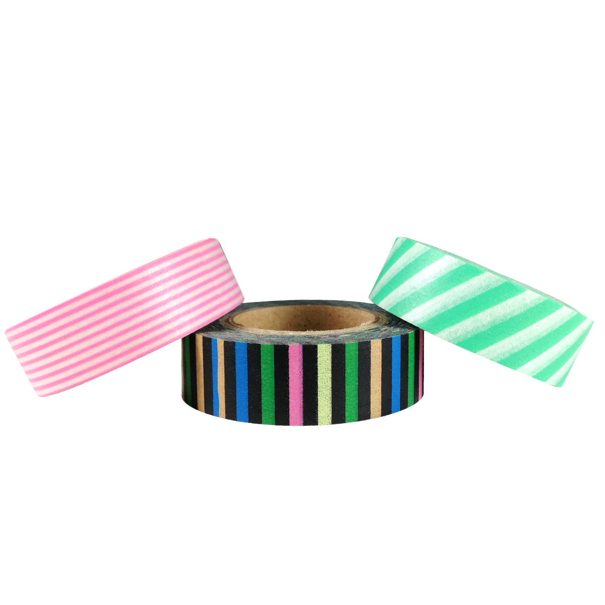 Straight Line Stripes Japanese Washi Masking Tape (Set of 3)