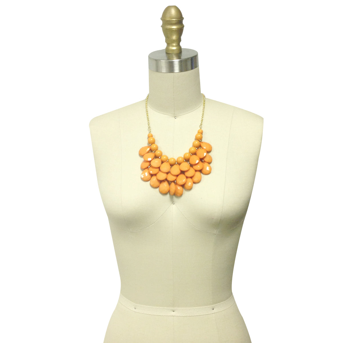 Wrapables Teardrop Bubble Bib Necklace and Earring Set