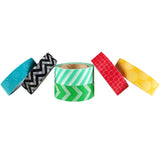 Wrapables Japanese Washi Masking Tape Collection, Premium Value Pack (Set of 6)