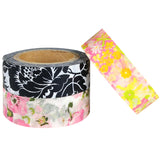 Wrapables Romantic Floral Japanese Washi Masking Tape (Set of 3)