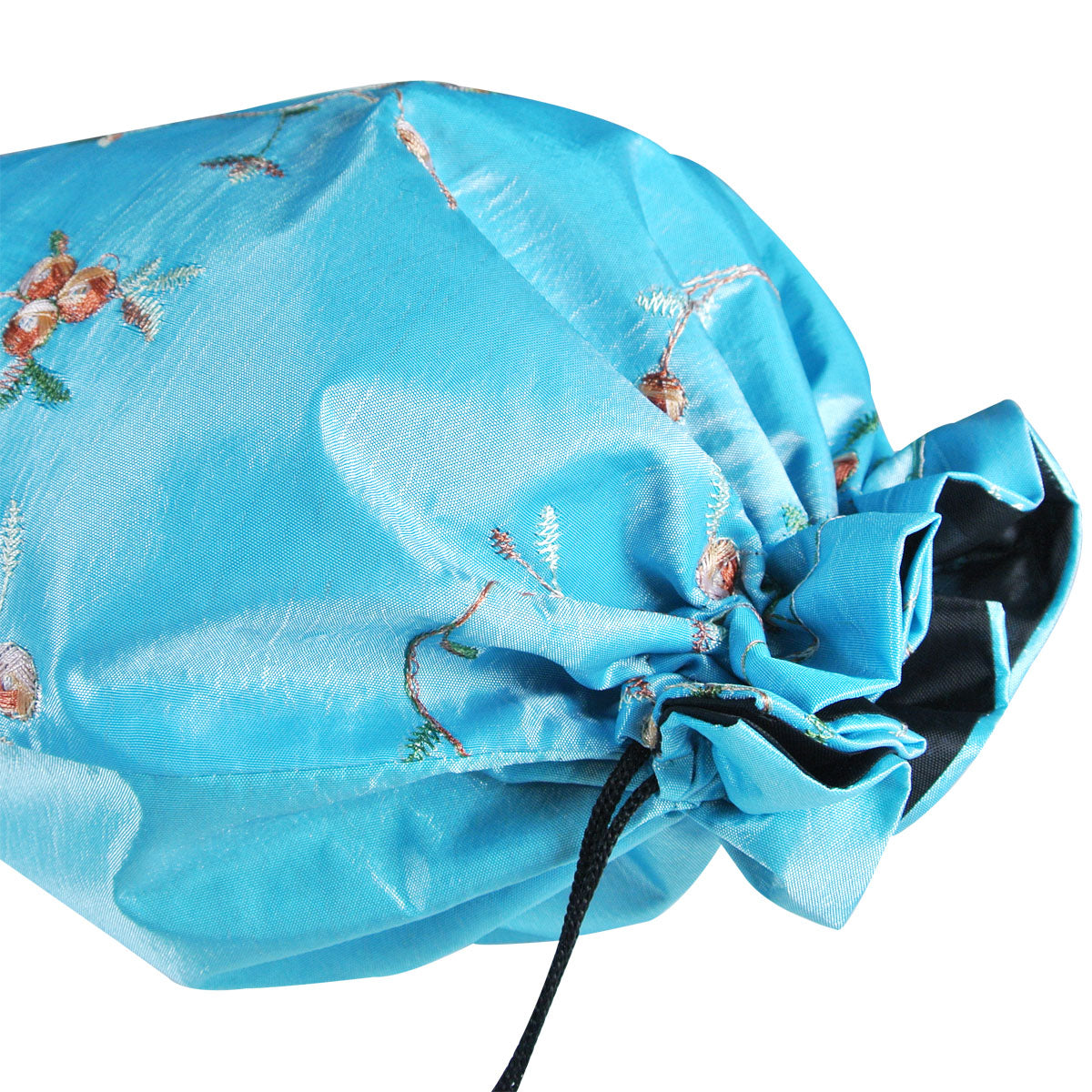 Wrapables Beautiful Embroidered Silk Travel Bag for Lingerie & Shoes