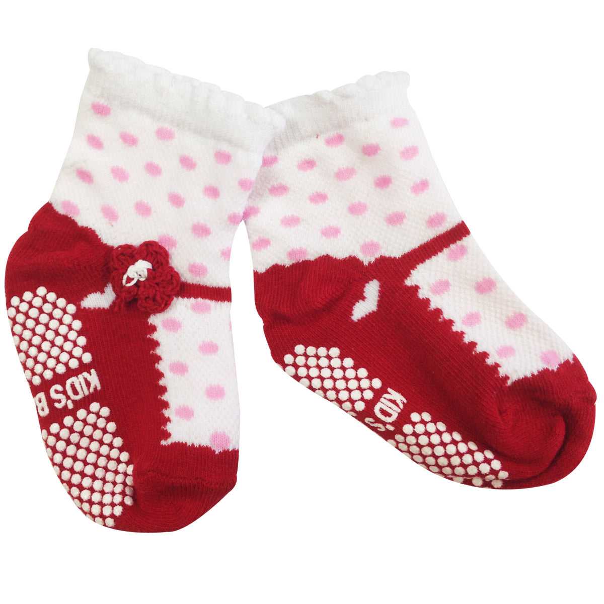 Wrapables Non-slip Mary Jane Mesh Socks for Baby (Set of 4)