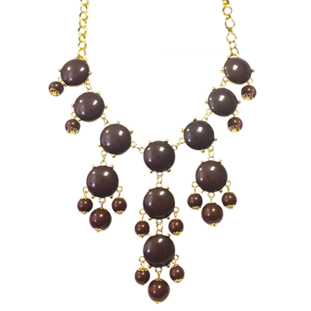 Wrapables Medium Bubble Bib Statement Necklace