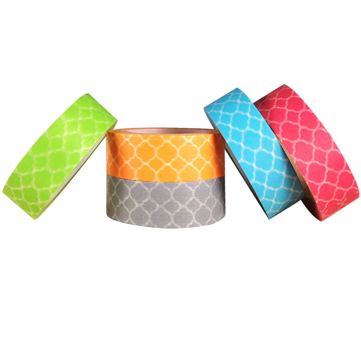 Wrapables Japanese Washi Masking Tape Collection, Premium Value Pack (Set of 6)