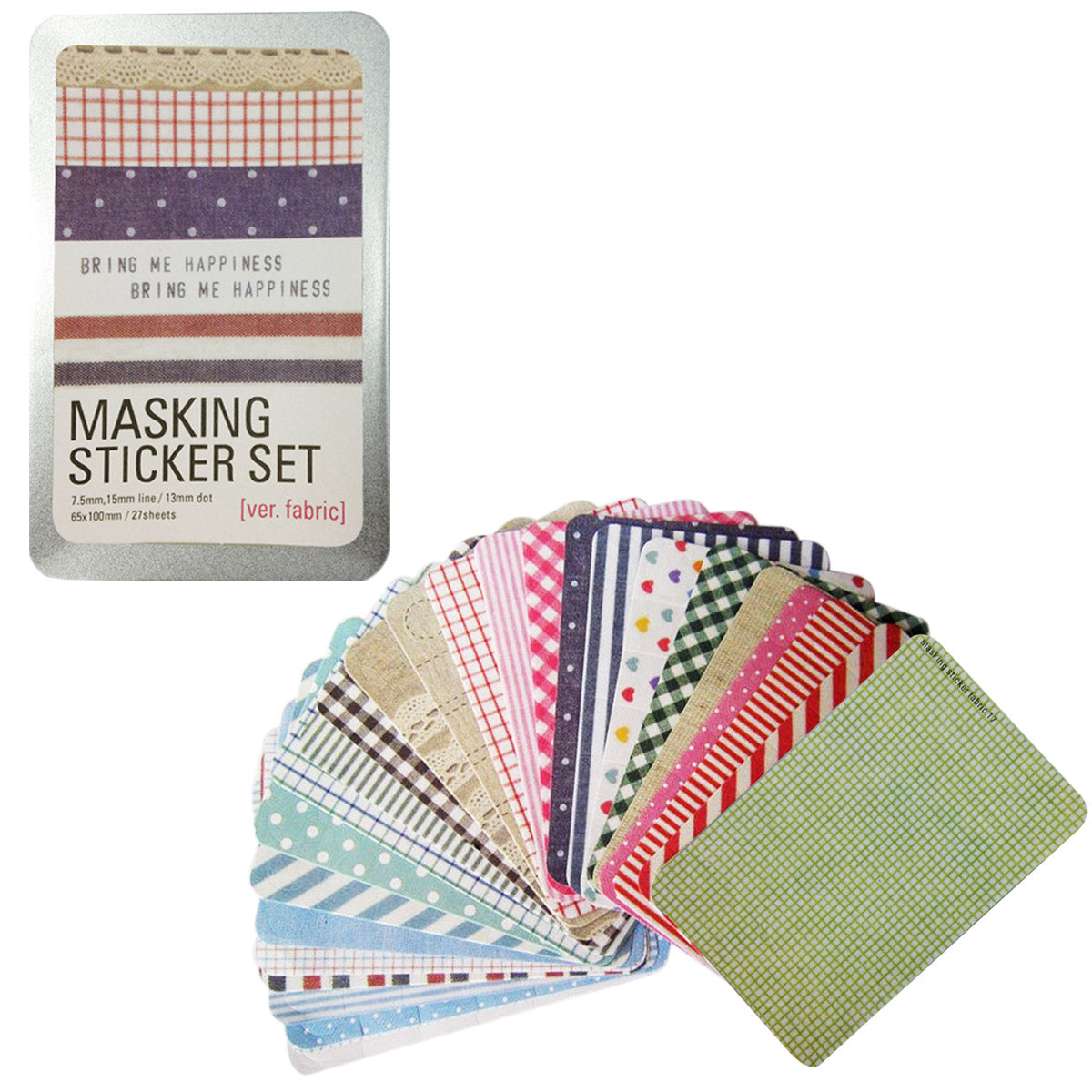 Wrapables Decorative Patterns Masking Sticker Set