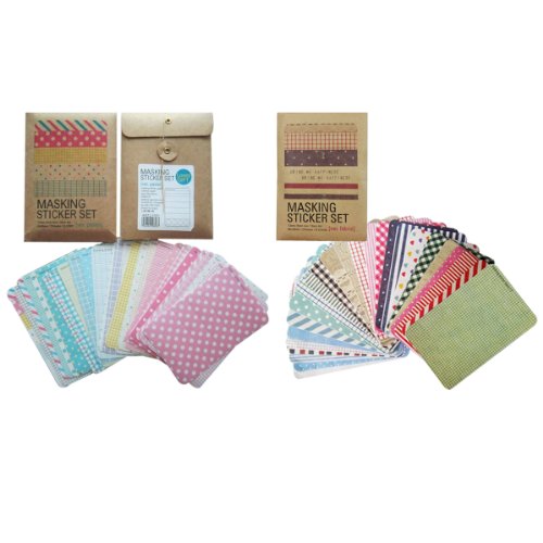 Wrapables Decorative Patterns Masking Sticker Set