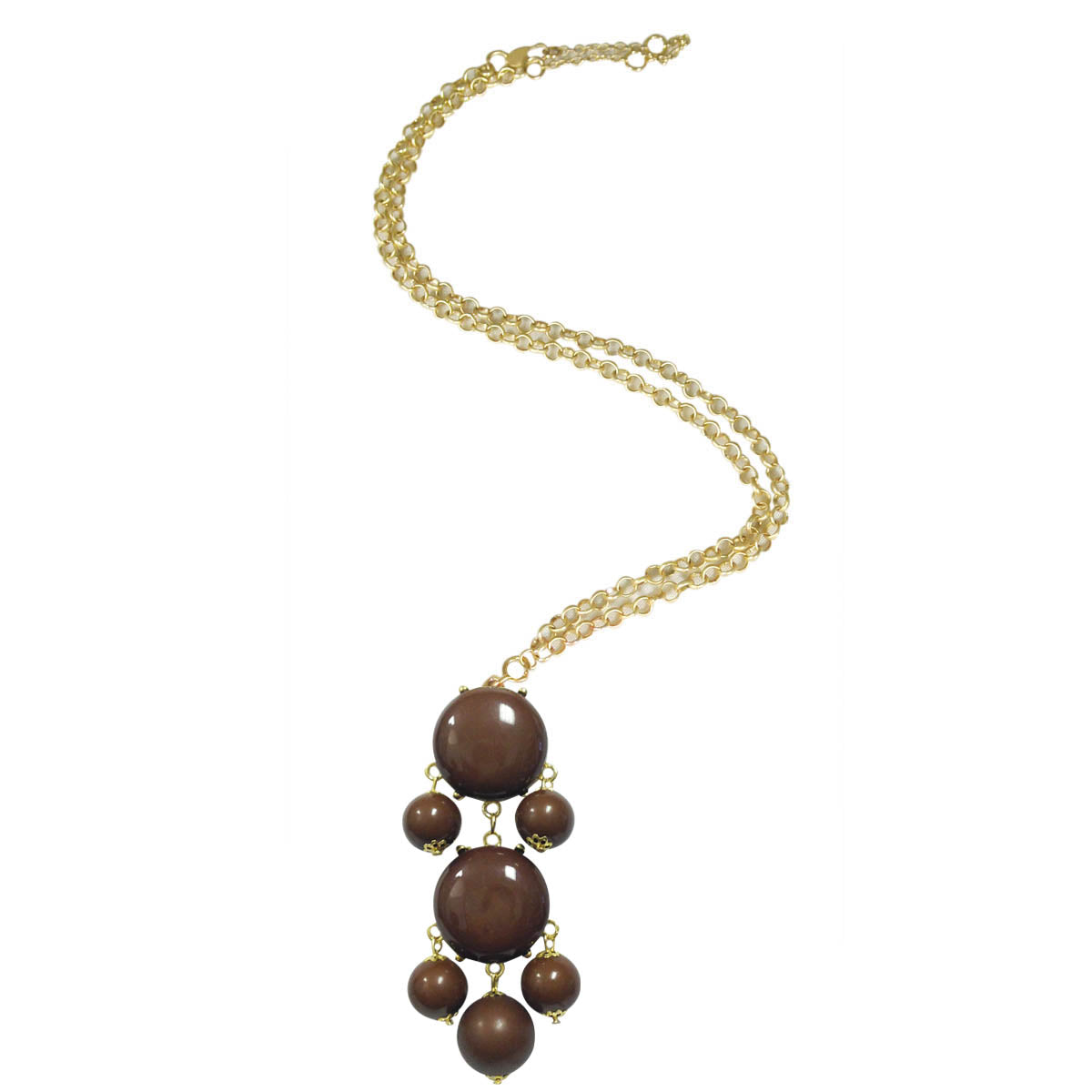 Wrapables Beaded Bubble Pendant Necklace