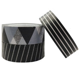 Tuxedo Japanese Washi Masking Tape (Set of 3)