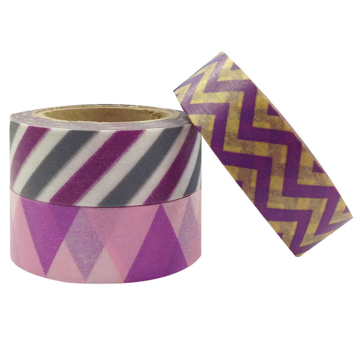 Wrapables Purple Passion Japanese Washi Masking Tape (Set of 3)