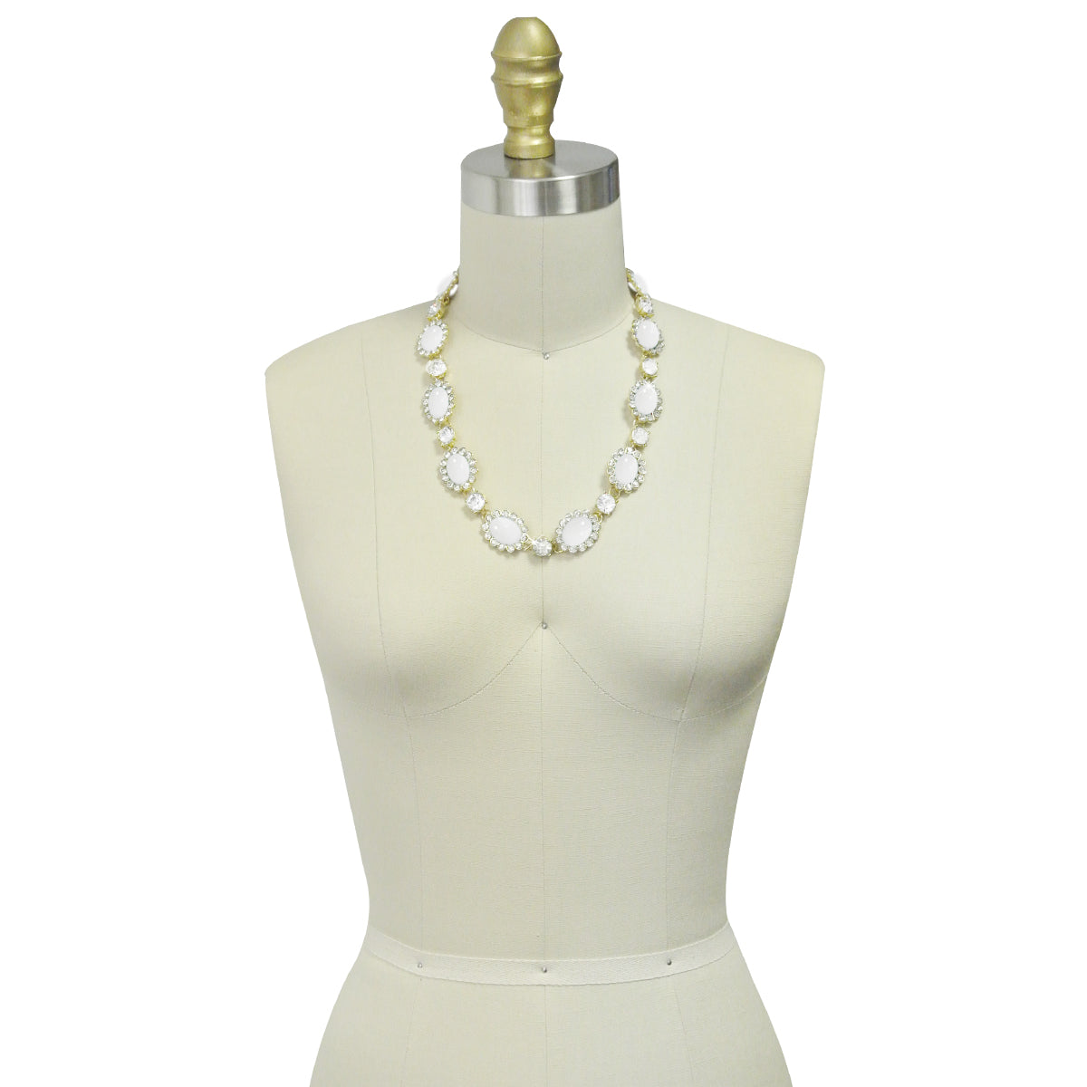 Wrapables Vibrant Cabochon and Crystal Necklace