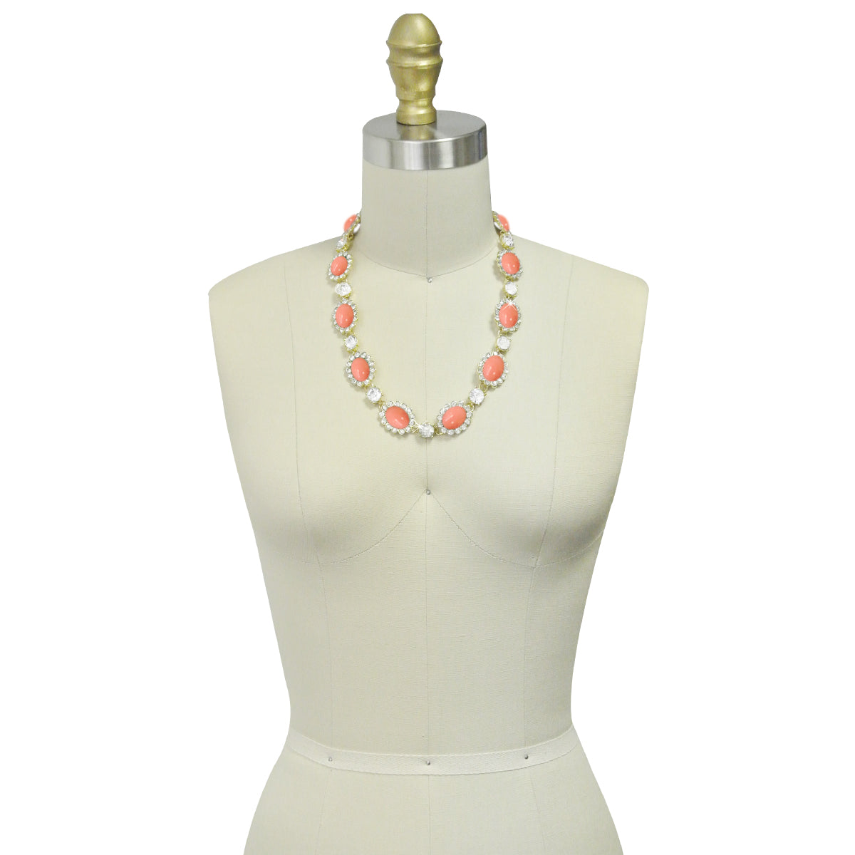 Wrapables Vibrant Cabochon and Crystal Necklace