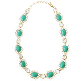Wrapables Vibrant Cabochon and Crystal Necklace