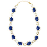 Wrapables Vibrant Cabochon and Crystal Necklace
