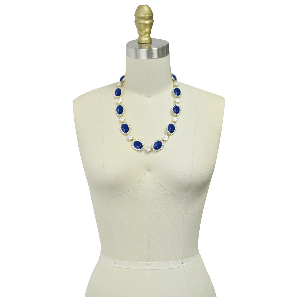 Wrapables Vibrant Cabochon and Crystal Necklace