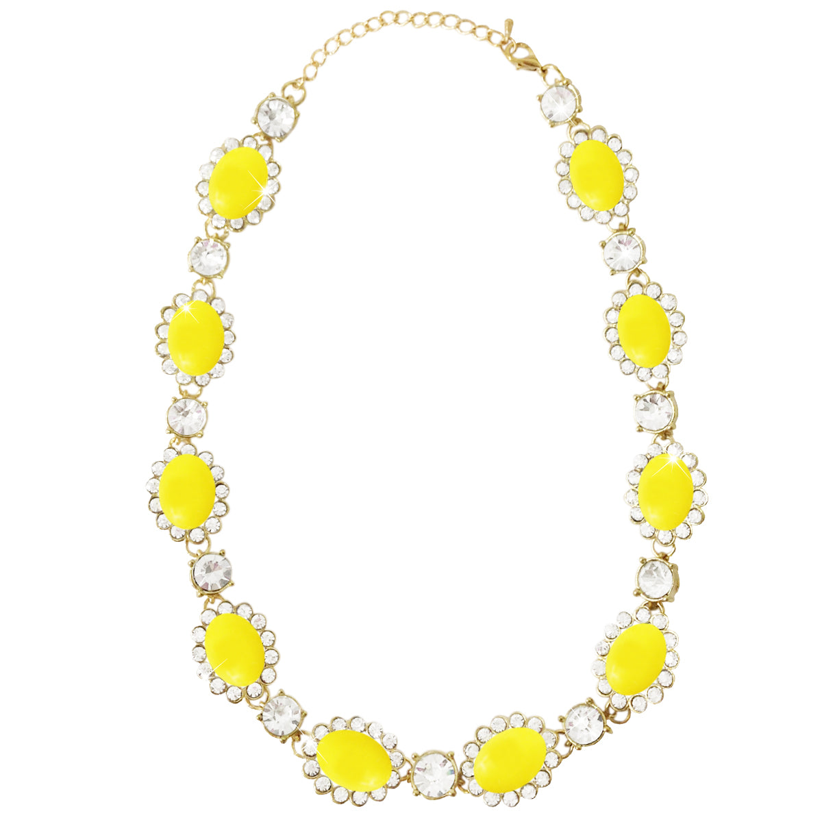 Wrapables Vibrant Cabochon and Crystal Necklace