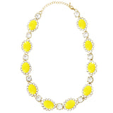 Wrapables Vibrant Cabochon and Crystal Necklace