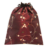 Wrapables Beautiful Embroidered Silk Travel Bag for Lingerie & Shoes