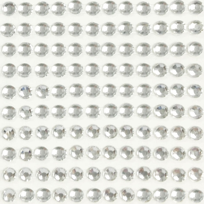 Wrapables 91 Pieces Crystal Diamond Sticker Adhesive Rhinestones 4/6/8/12mm Champagne