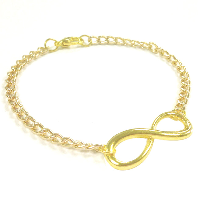 Wrapables Gold Tone Infinity Bracelet