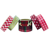 Wrapables Japanese Washi Masking Tape, Christmas Collection (Set of 6)