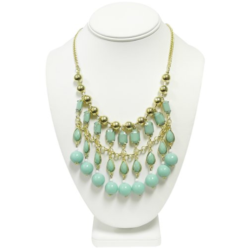 Wrapables Bubble Beaded Curtain Statement Necklace