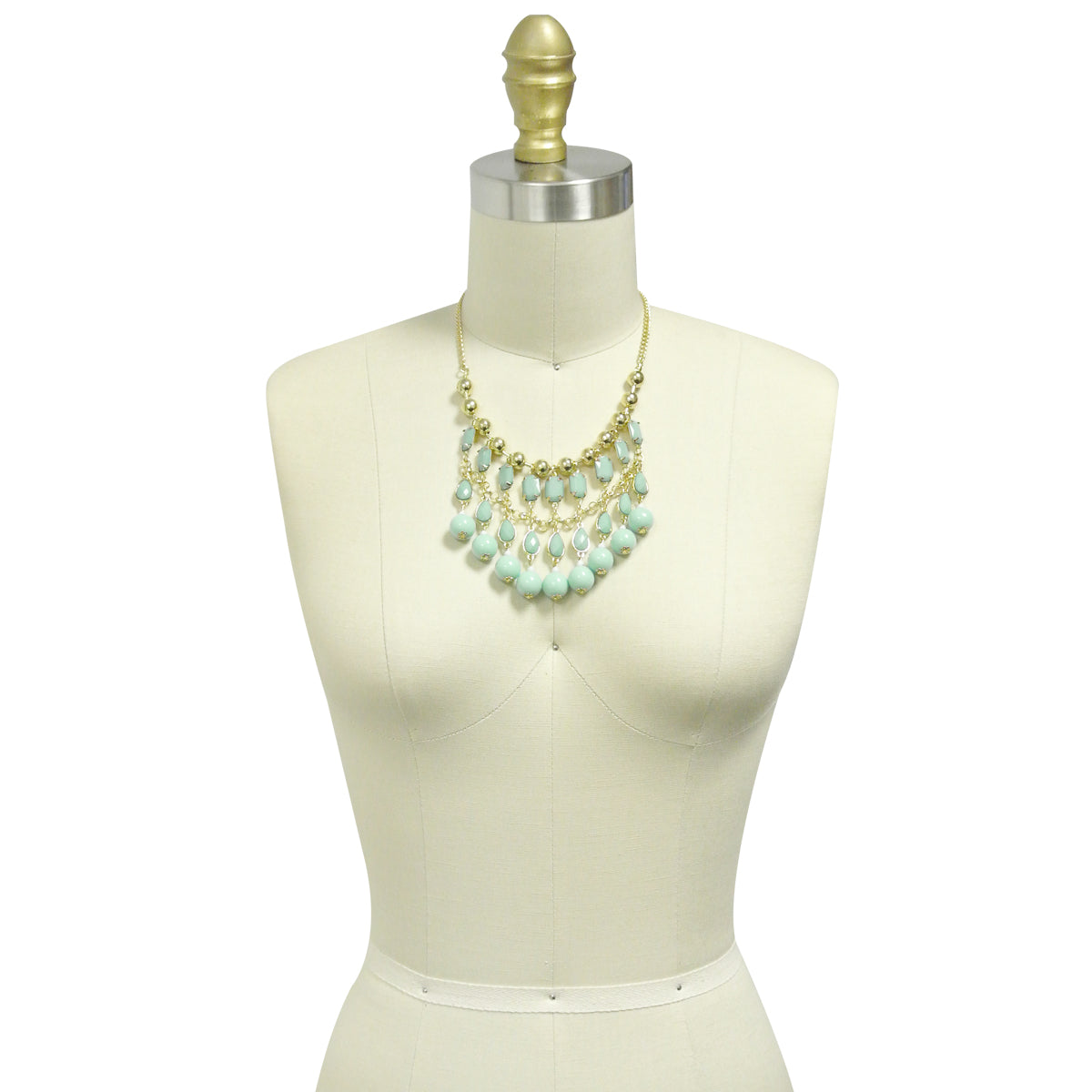 Wrapables Bubble Beaded Curtain Statement Necklace