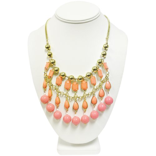 Wrapables Bubble Beaded Curtain Statement Necklace