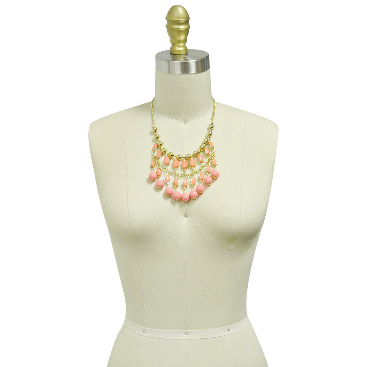 Wrapables Bubble Beaded Curtain Statement Necklace