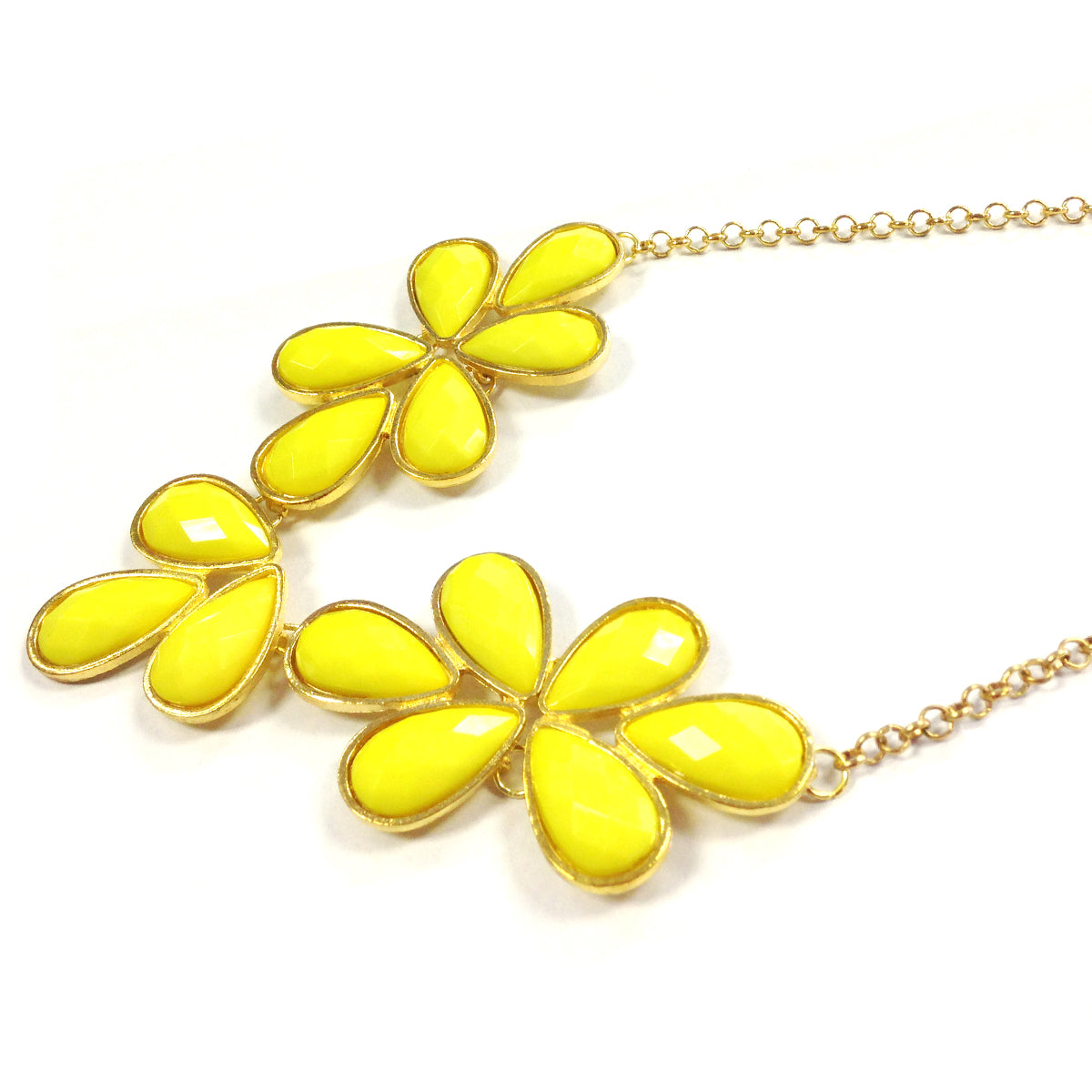 Wrapables Floral Drops Bubble Bib Statement Necklace