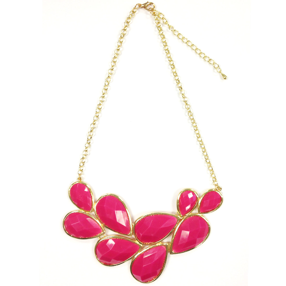 Wrapables Drop Shape Bubble Statement Necklace