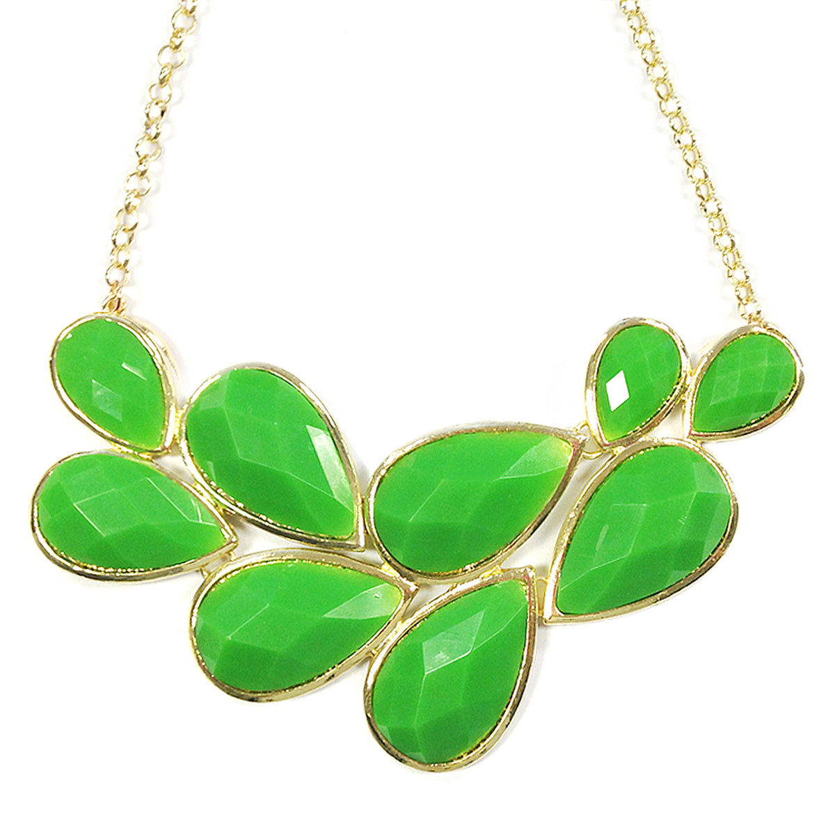 Wrapables Drop Shape Bubble Statement Necklace
