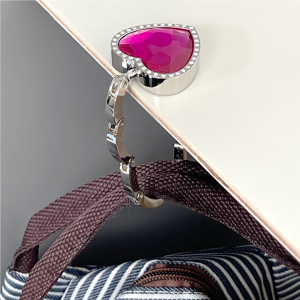 2 Pack Purse Hook - Portable Handbag Holder Table Hanger