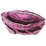 Wrapables Plaid Print Handbag Organizer, Pink